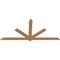 Ekena Millwork Kennewick Timber Gable Bracket, Western Red Cedar, 108"W x 49"H x 1 1/2"D x 5 1/2"F, 11/12 Pitch GBW108X49X0206KEN00SWR - alternate 5